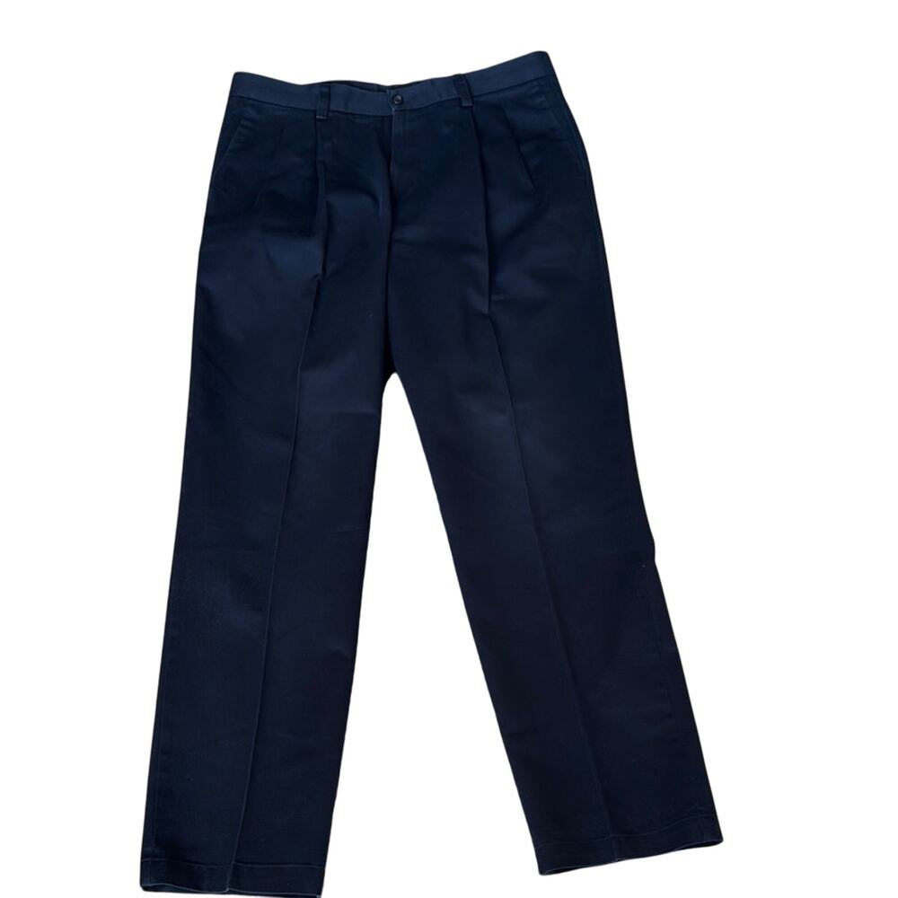 Dockers Individual Fit Waistband Men’s 100% Cotton 36/34 Navy 100% Cotton
